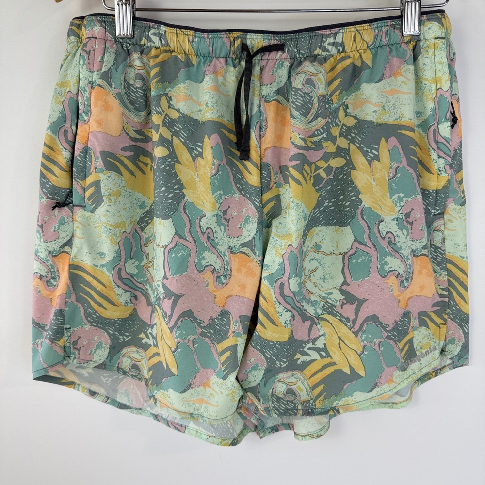 Patagonia Multi Trails Shorts Women Large Blue Moon Tripper 5.5" 57631